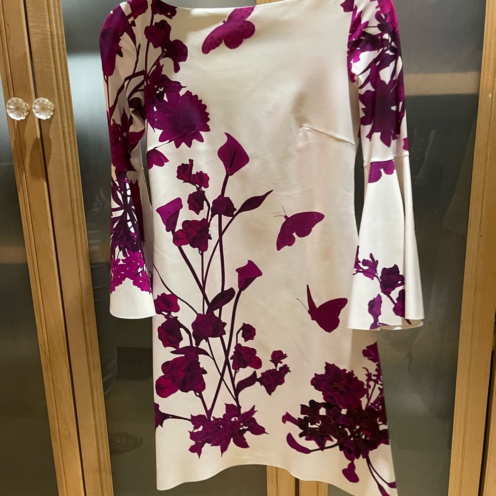 Chiara Boni Le Petite Robe White Butterfly short dress